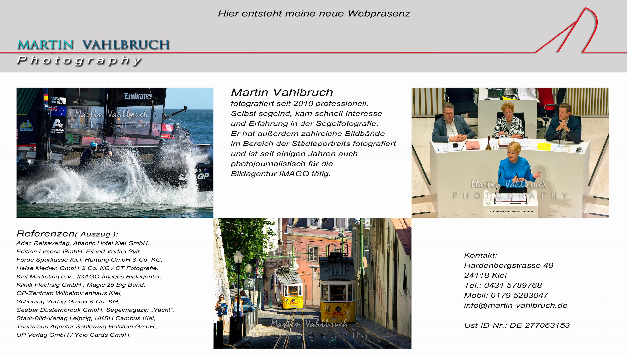 Hier ensteht die neue Webpräsenz von Martin Vahlbruch Fotografie