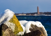 Kiel - Hafenmole Schilksee winterlich