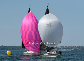 Kieler Woche 2025 - Aalregatta - GER 274 "Fakse" und GER 8529 "Silver SL"
