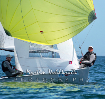 Flying Dutchman World Championship 2026 - Die Zweitplatzierten  Kay-Uwe LÜDTKE und Kai SCHÄFERS, GER 88, vom Yachtclub Berlin-Grünau e. V.segeln am Wind