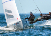 Flying Dutchman World Championship 2026 - Die Zweitplatzierten  Kay-Uwe LÜDTKE und Kai SCHÄFERS, GER 88, vom Yachtclub Berlin-Grünau e. V.segeln am Wind