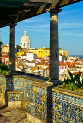 Lissabon - Miradouro Santa Luzia
