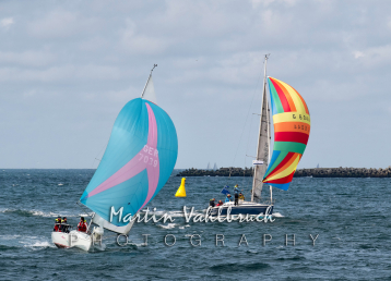 W6 Capitell Cup Rund Helgoland - Zielankunft - GER 7039 "Argo" - GER 6044 "Dietje Light"