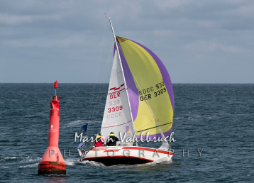 W6 Capitell Cup Rund Helgoland - Zielankunft - GER 3309 "Griep to"
